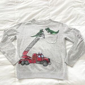 H&M Boys Dinosaur Sweater Size 6-8